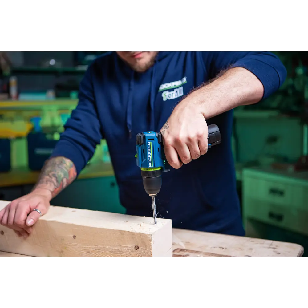 Бесщеточная дрель-шуруповерт Rockfield RF1002BK с двумя аккумуляторами 89366403 STLM-0838334 - Вид №16