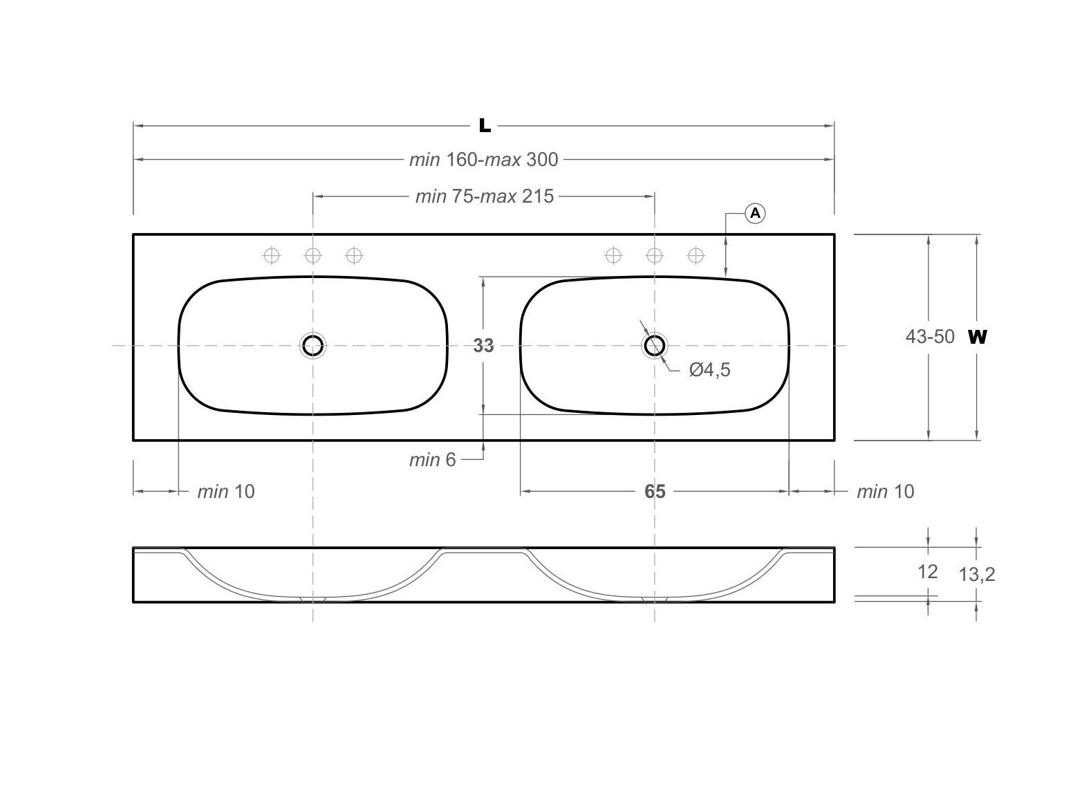 Столешница со встроенной раковиной Inbani G1 ARCH-00059298 - Вид №5