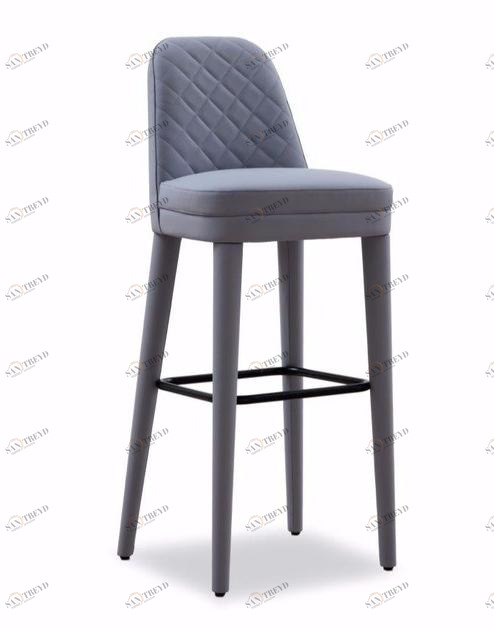 Tonon Высокий кожаный табурет со спинкой Signatures sun-id-1390274