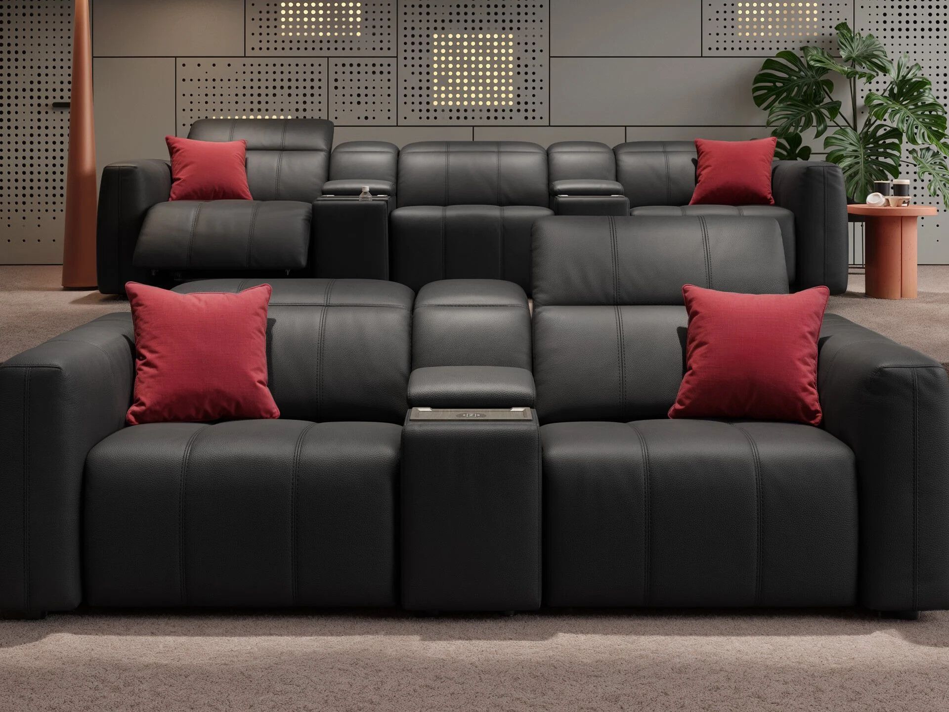 3-местный кожаный диван Sofanella Florida Kino ARCH-00134441 - Вид №2