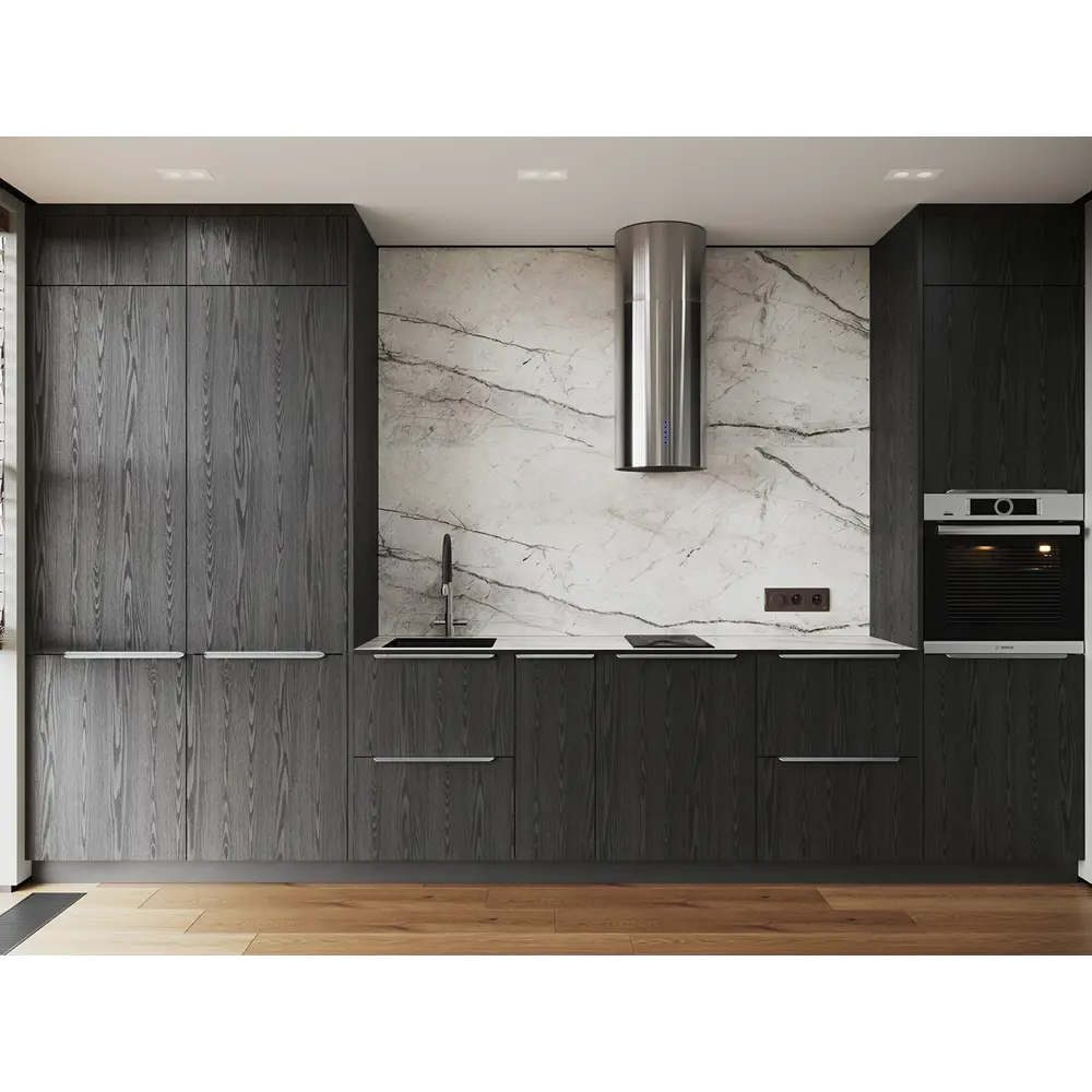 KONSENSA Фасад кухонный Канск черный 40x102 см с текстурой дерева 89423382 STLM-1577697 - Вид №11