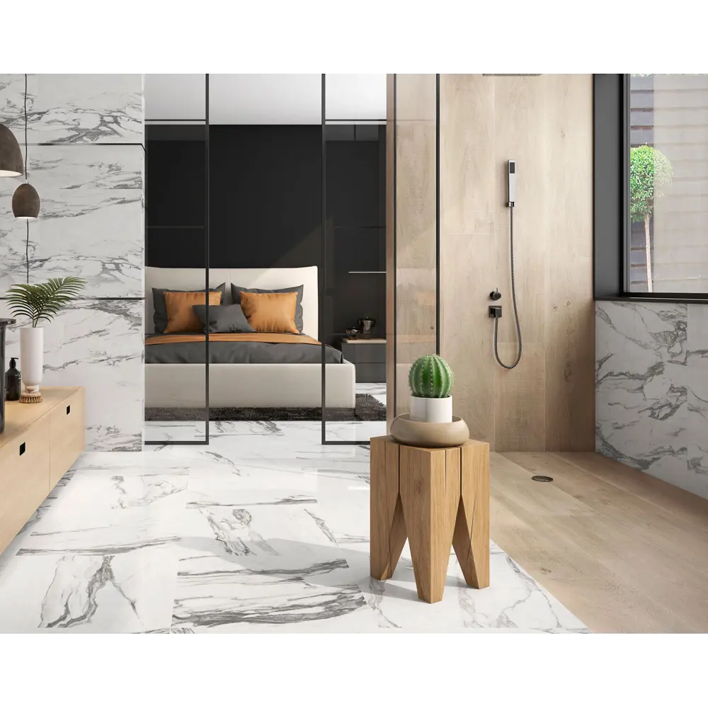 Керамогранит Argenta Altissimo White 60x60 см 1.44 м² глянцевый цвет серый 84790574 STLM-2021571 - Вид №4