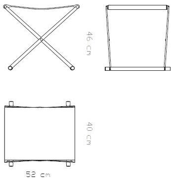 ManifestoDesign Складной кожаный табурет Andrea sun-id-1457918 - Вид №5