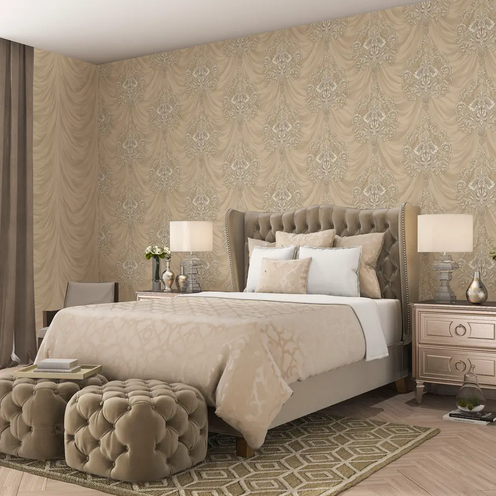 Обои флизелиновые Euro Decor Botticelli бежевые 1.06 м 1157-06 82107817 STLM-2204046 - Вид №3