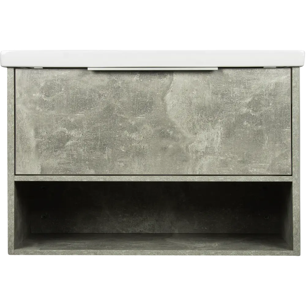 Тумба под раковину универсальная «Дана» 90 см, цвет серый цемент SANFLOR STLM-2047299