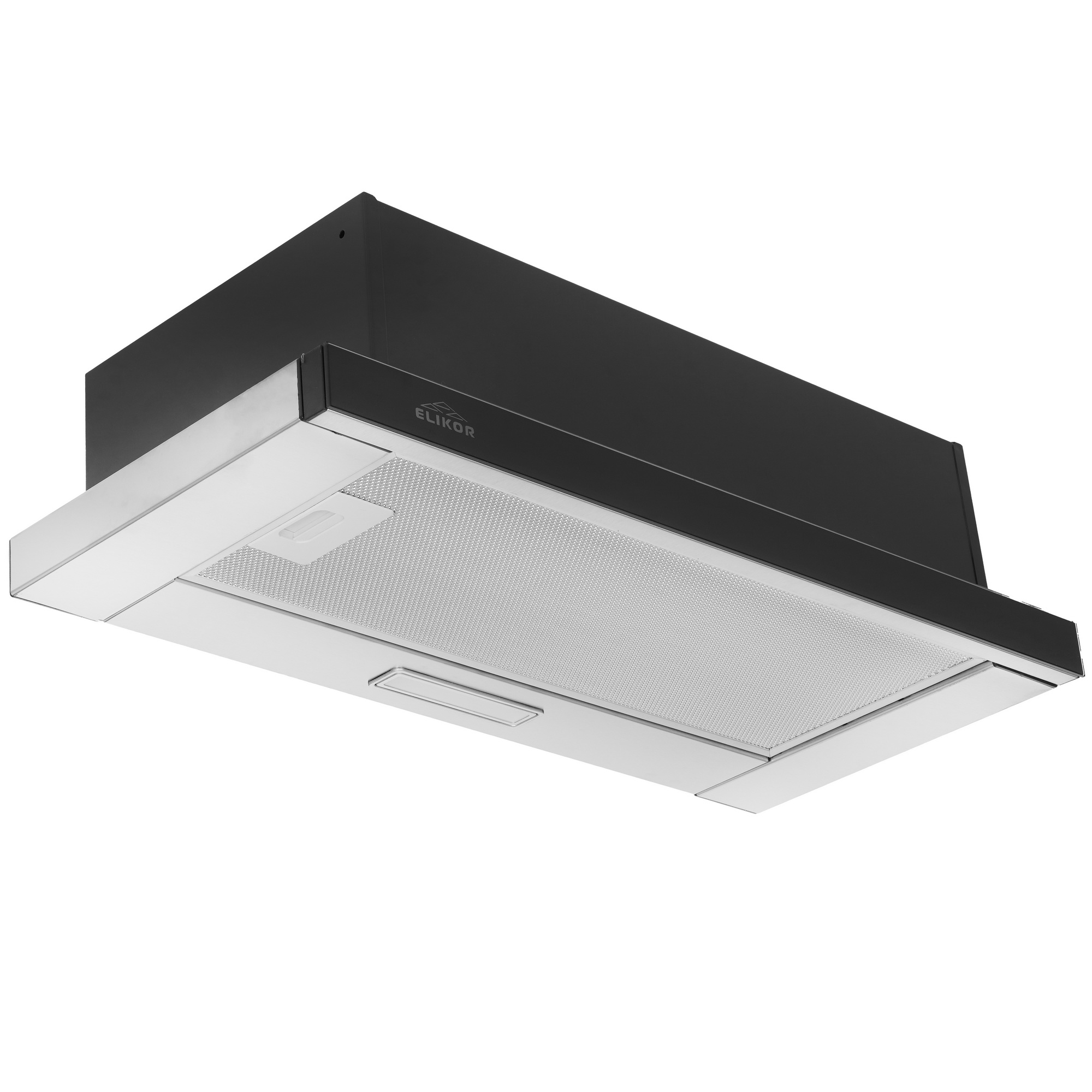 1183423 Вытяжка телескопическая ELIKOR Интегра Glass 60Н-400-В2Д серебристый/черный STDN-0115627