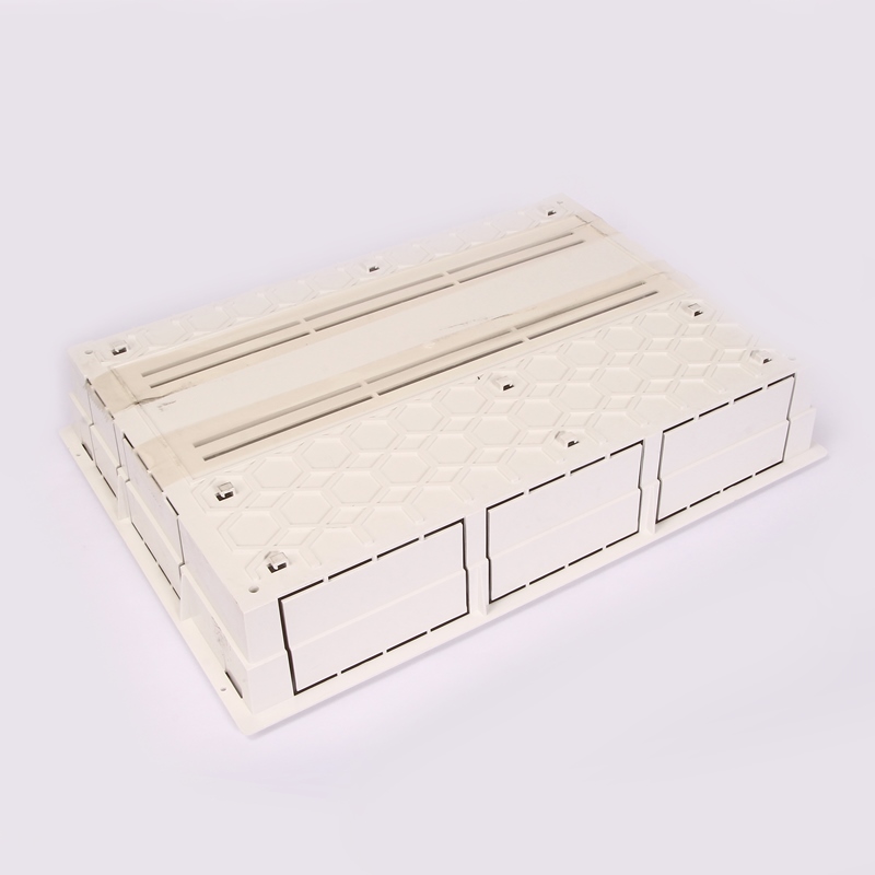 Шкаф коллекторный пластиковый встраиваемый EMMETI 460х310х90 01302100 - Вид №2