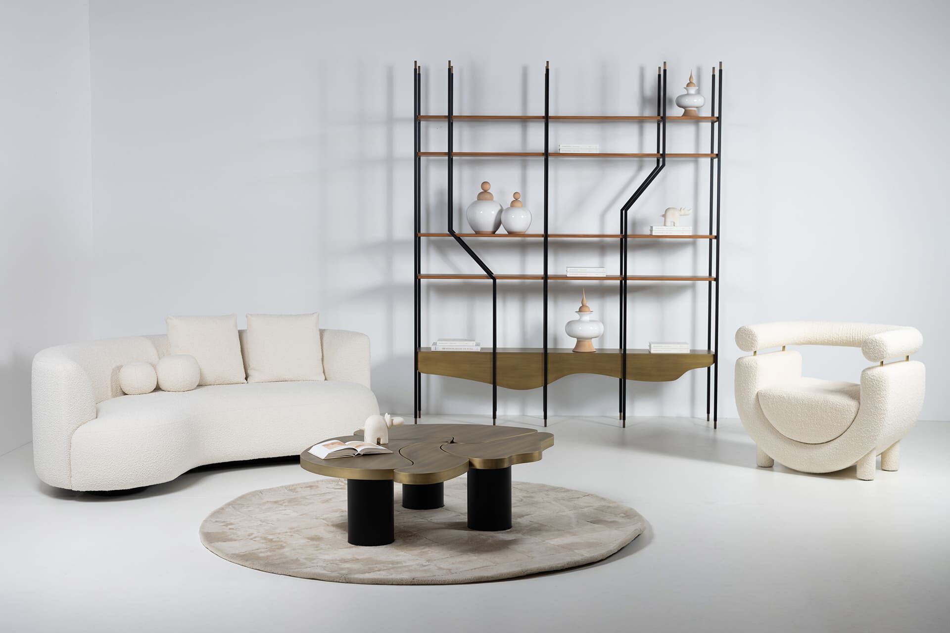 Латунный журнальный столик Greenapple MY BRAIN ARCH-00130142 - Вид №10