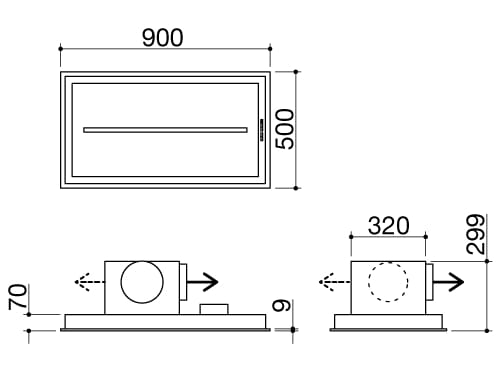 Потолочный капот из нержавеющей стали с сенсорным управлением Barazza B_Ambient ARCH-00087092 - Вид №1