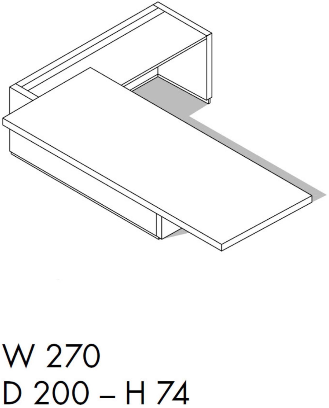 Sinetica Исполнительный угловой письменный стол с ящиками More sun-id-1489693 - Вид №16
