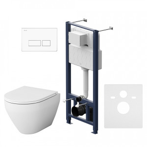 IS47001.701700 Инсталл с клав Pro S белый с подв унит Spirit V2.0 FlashClean с сид м/л AM.PM Spirit 2.0