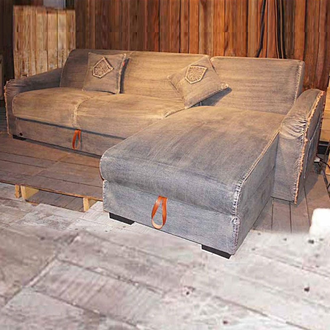 001532 Диван кровать Chaiselongue Contradiction Jeans Santreyd - Вид №1