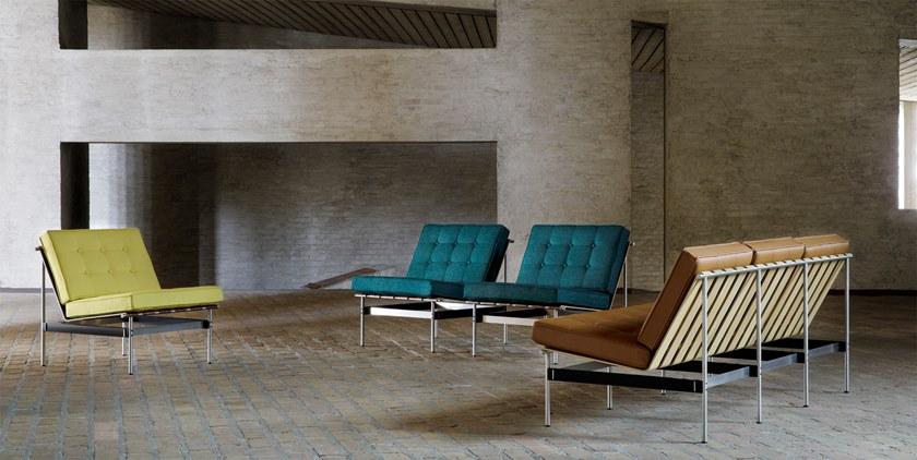 Artifort Стеганый 3-местный кожаный диван 416 C416  - Вид №5