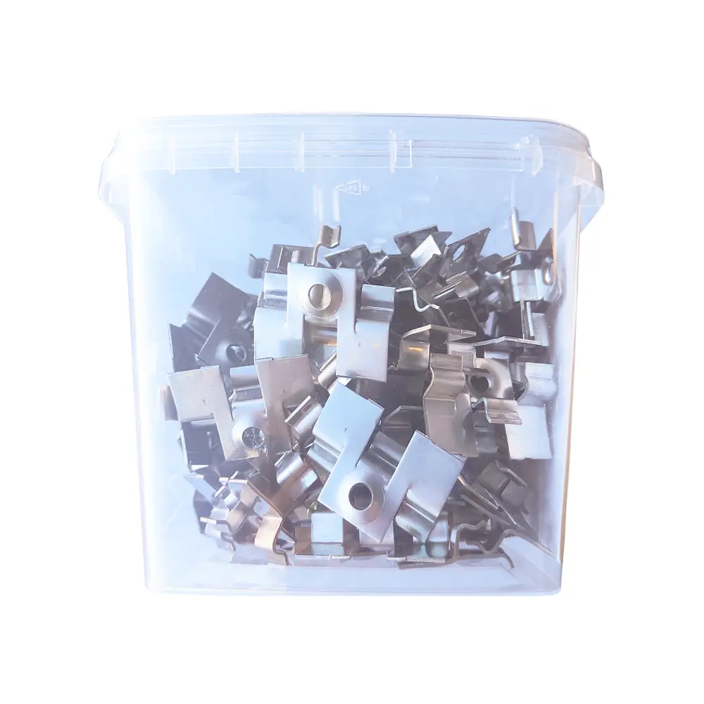 Клипса для террасной доски T-Decks 150x25 мм сталь цвет серый 100 шт STLM-2141335 - Вид №1