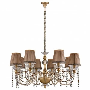 Подвесная люстра Crystal Lux Alegria SP8 Gold-Brown CRYSTAL LUX ДИЗАЙНЕРСКИЕ, ALEGRIA GOLD 056871 Коричневый
