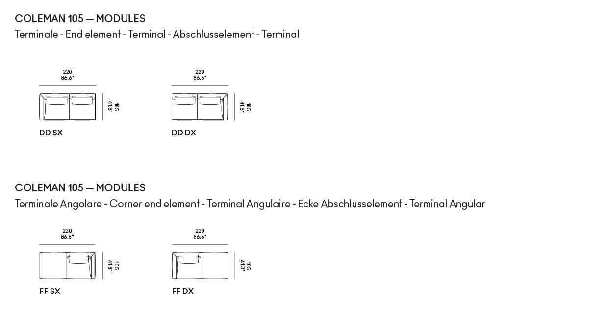 Sectional sofa Casamania & Horm Coleman ARCH-00132596 - Вид №17