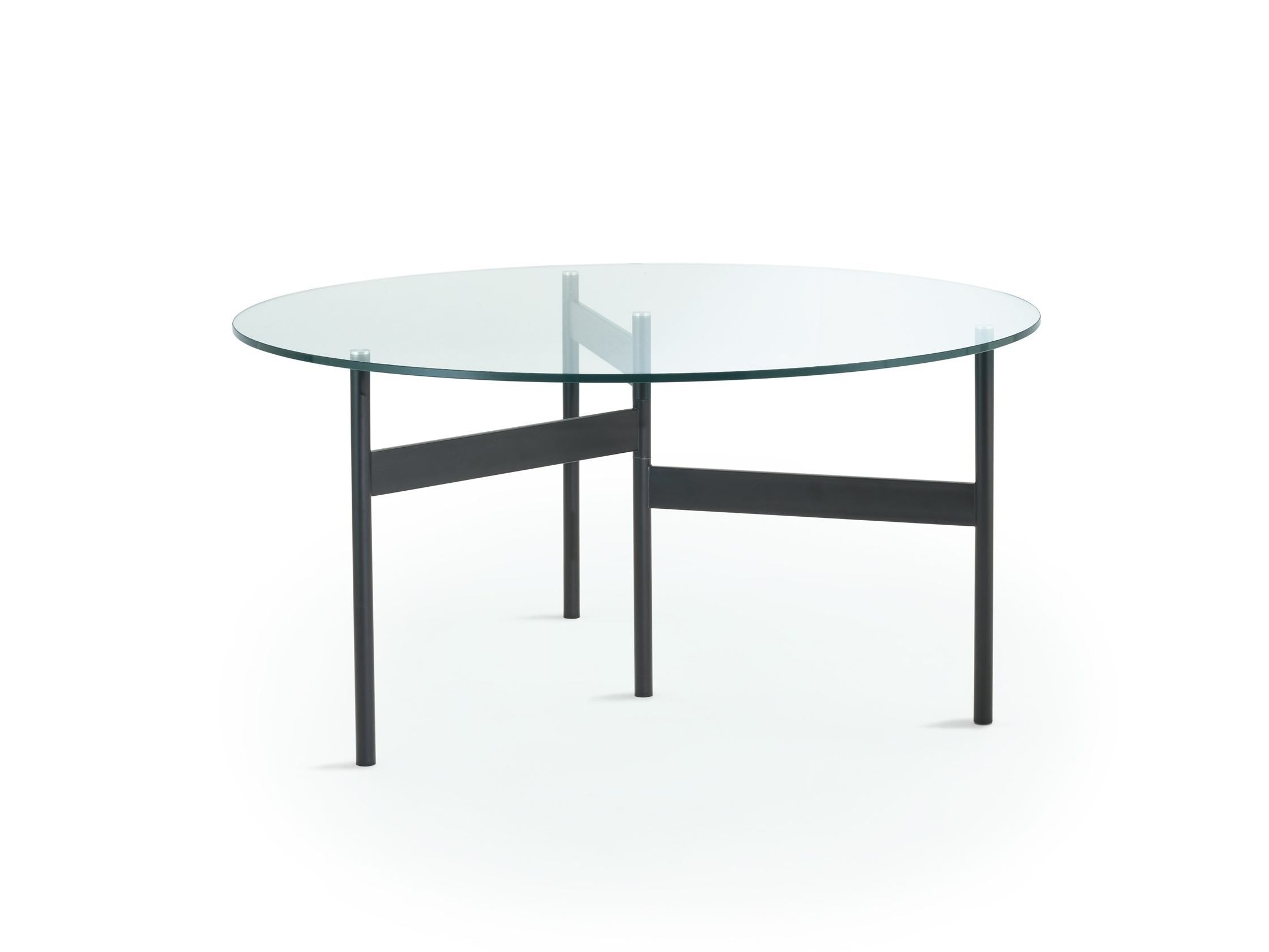 Круглый стол из стали и стекла Living Divani NOTES ARCH-00130228 - Вид №4