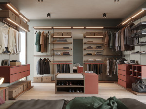 Гардеробная обшивка