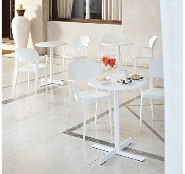 ALMA DESIGN Круглый стальной стол с откидной крышкой People sun-id-1421051 - Вид №2