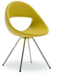 Tonon Стул из полиуретана, изготовленный из мягкого на ощупь, со стальным основанием Lucky 906.01