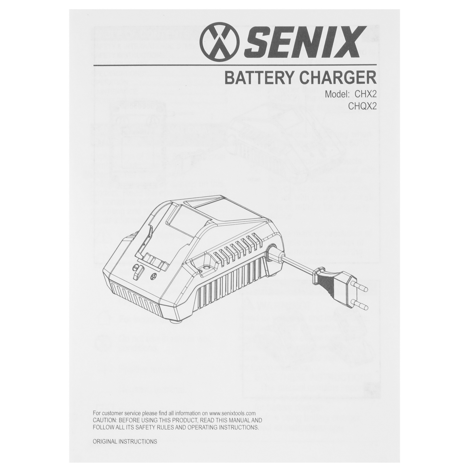 Зарядное устройство SENIX CHQX2 20 Volt Max X2 9067950 STDN-0008208 - Вид №4