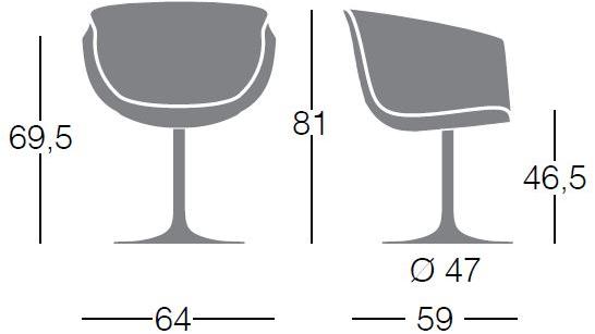 Segis Стул из мягкой ткани Derby I0032  - Вид №3