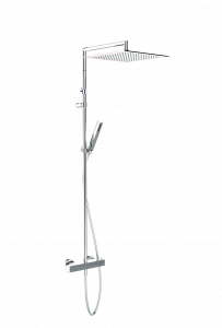 01-1232E-CR CARIMALI Телескопическая насадка Extreme Square, душевая лейка MySlim