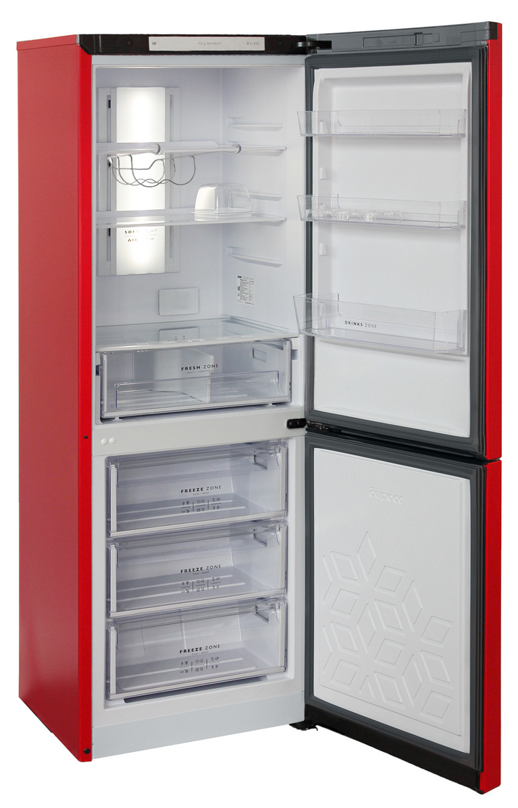 9185843 Холодильник с морозильником   Бирюса H920NF красный STDN-0075589 - Вид №4