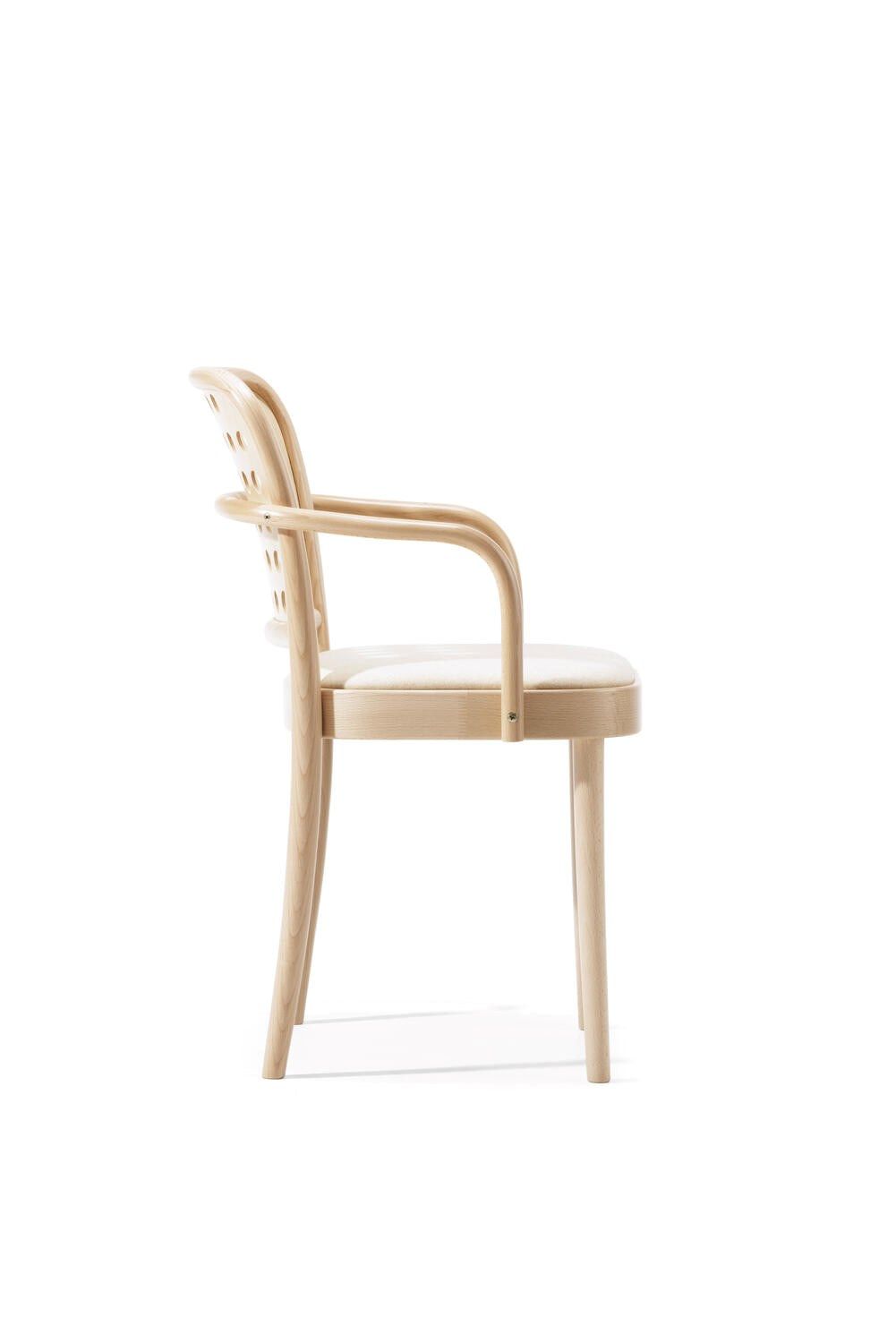 Деревянный стул с подлокотниками с мягким сиденьем TON 822 ARCH-00012493 - Вид №1