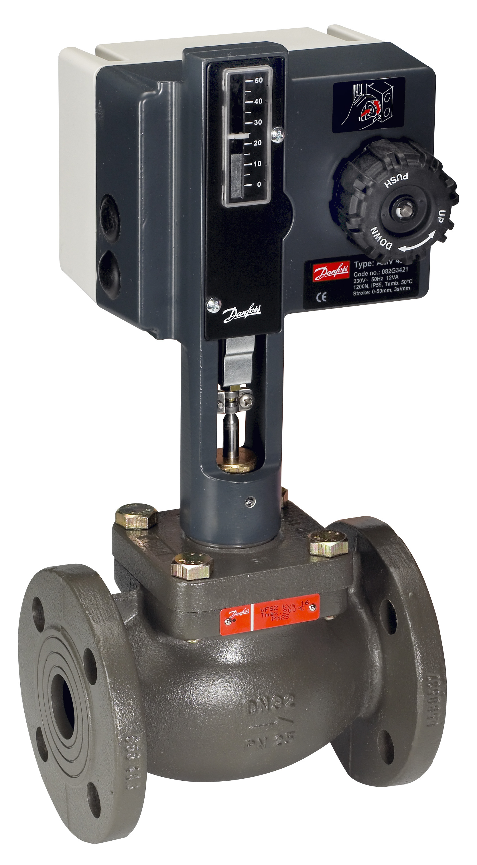 Danfoss Клапан регулирующий VFS 2 фланцевый Клапан регулирующий VFS 2 Ду80 Ру25 065B3380  - Вид №15