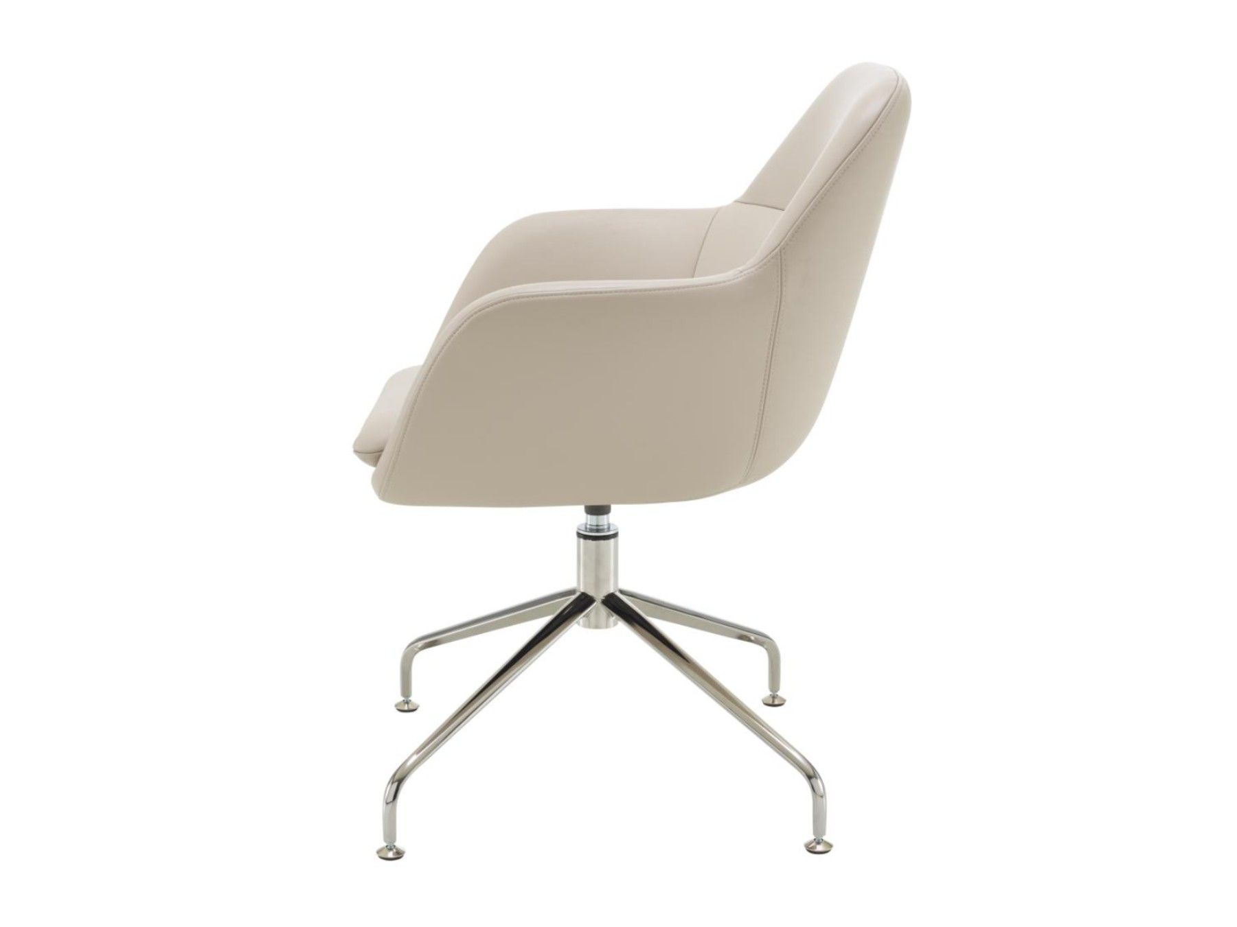 Кожаный спиц поворотный стул с подлокотниками Ligne Roset Amédée ARCH-00104142 - Вид №1