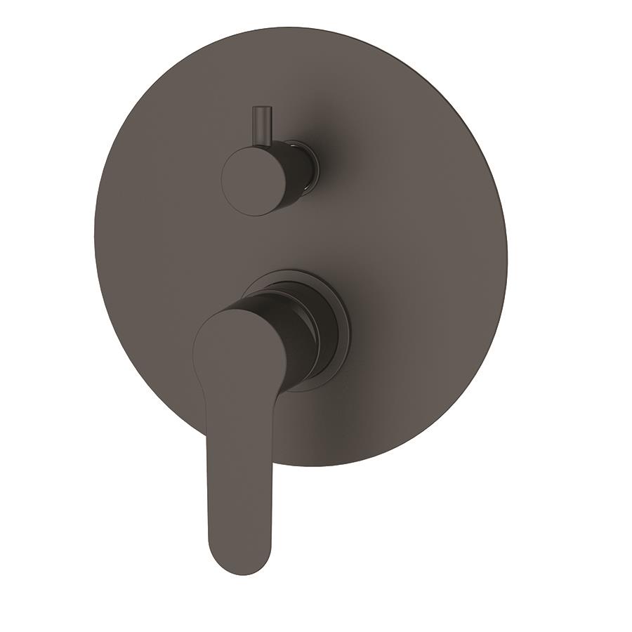 BB35037536 Bienbanyo Bien Water Flowbox Круглый скрытый смеситель для ванны 2F - деталь для поверхностного монтажа - черный матовый 