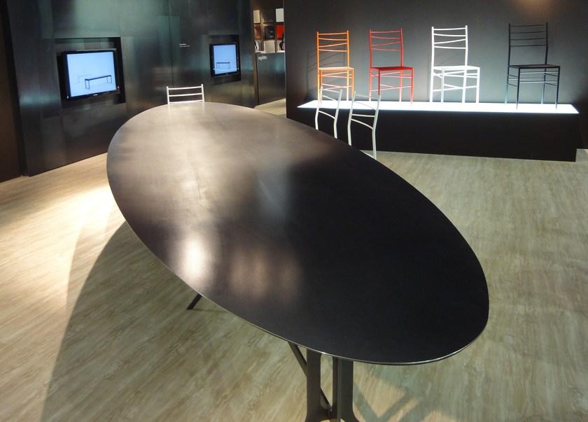 YDF Овальный стол из лакированного металла Tavoli sun-id-1503460 - Вид №2