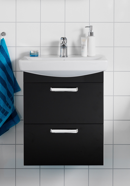 1751435 Life 600 M Шкаф И Коробка Умывальника Передняя Черная ... Hafa  Черный 