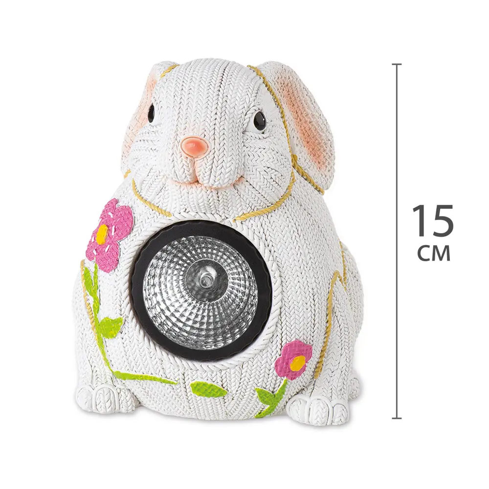 Светильник на солнечных батареях Knitrabbit, 15 см, полирезина/полипропен 15673769 STLM-2099626 Santreyd  - Вид №4