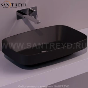 BB11NEROMATT Накладная раковина на столешницу  прямоугольная Simas Baden Baden