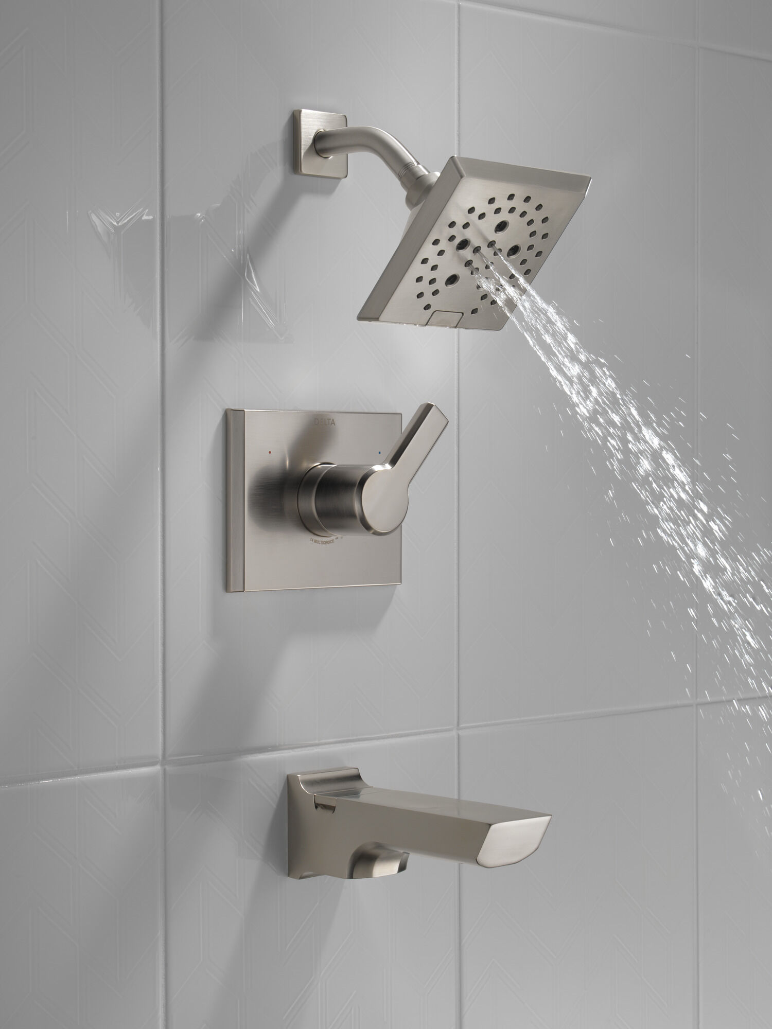 Monitor® 14 Series H2Okinetic® Ванна и душевая панель Delta Faucet T14499-SS - Вид №6