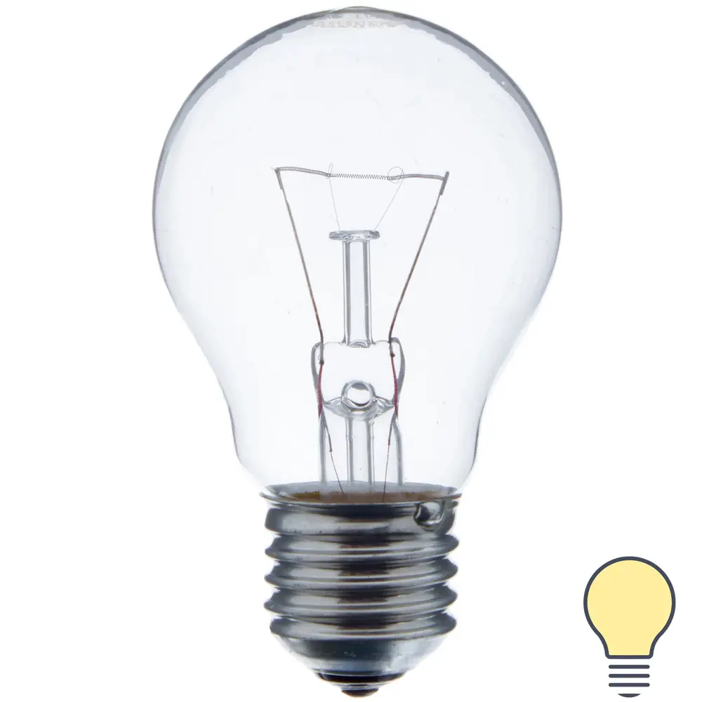Лампа накаливания Osram шар E27 60 Вт 710 Лм груша прозрачная свет тёплый белый 11963478 STLM-2210330 