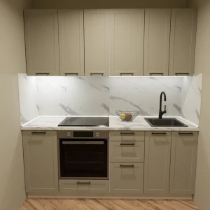 Кухонный гарнитур 200x60 см Ньюпорт ВШВ цвет топо