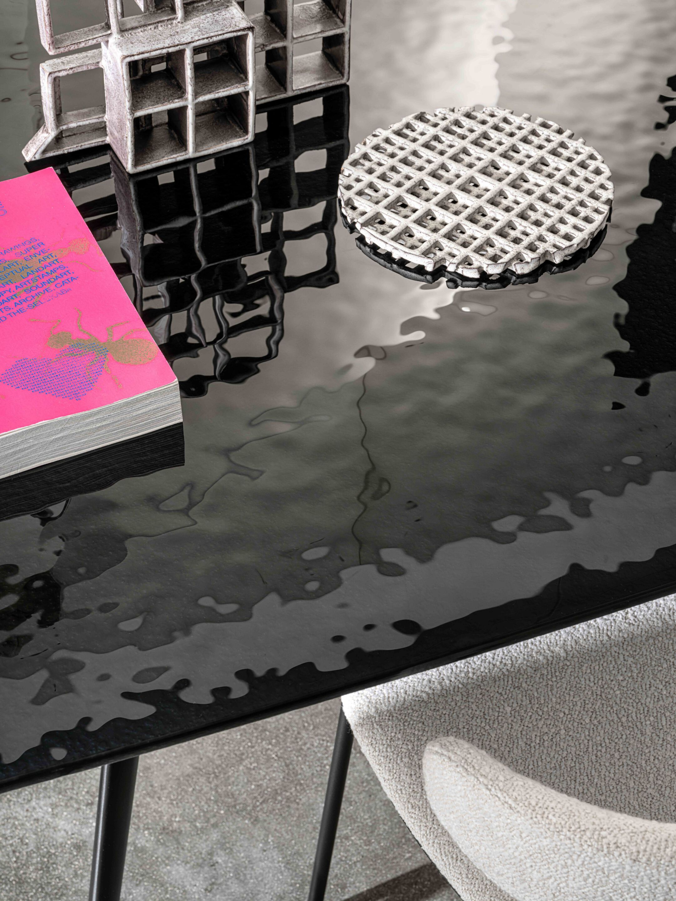 Выдвижной обеденный стол из алюминия и стекла Sovet Italia Arkos ARCH-00132049 - Вид №4