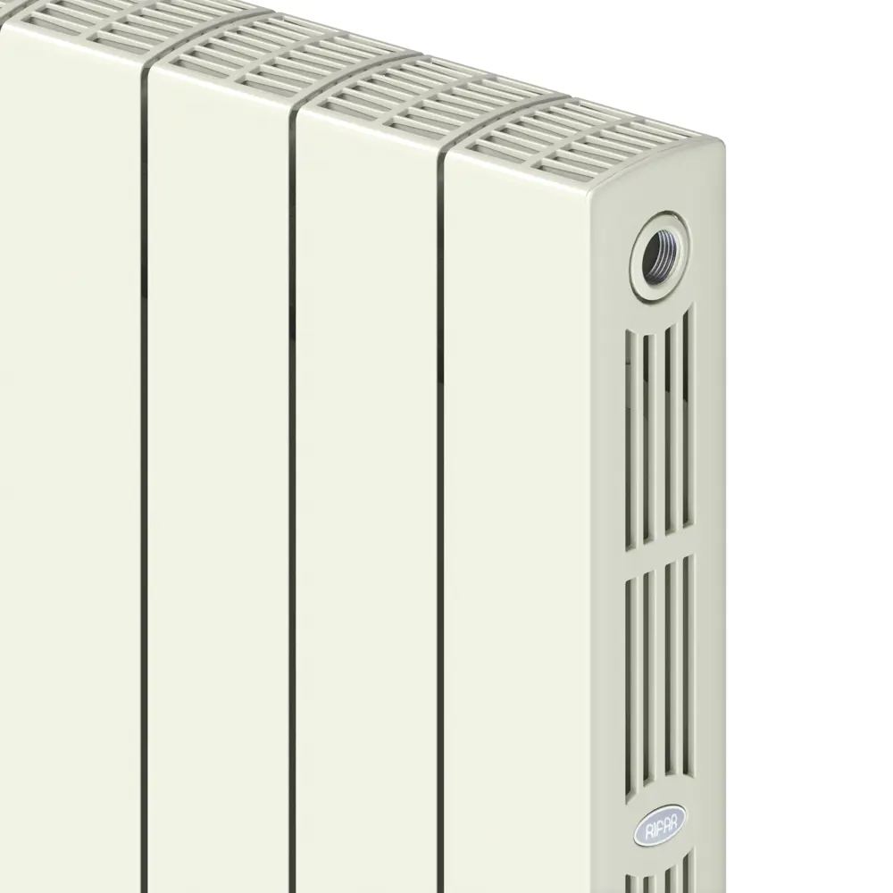 Радиатор секционный Rifar Supremo S50006RAL1015 500/90 6 секций боковое подключение биметалл бежевый 82560844 STLM-2093044 - Вид №3