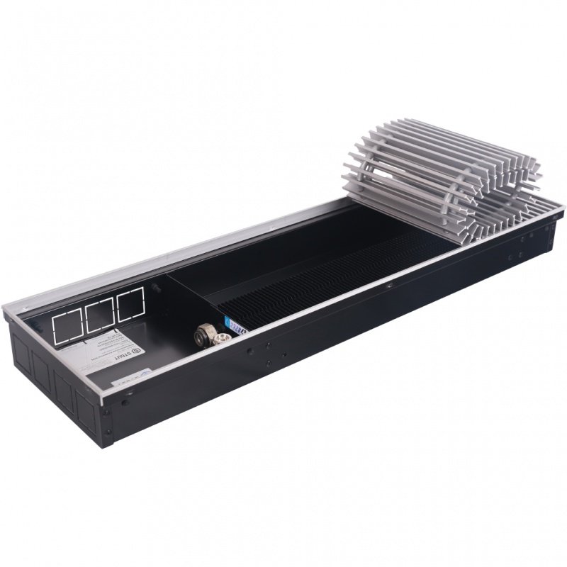 Конвектор внутрипольный STOUT SCN 80.190.2400 (Решётка роликовая, анодированный алюминий) SCN11000819240 - Вид №3