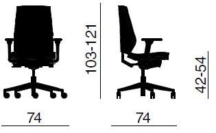 Quadrifoglio Офисное кресло из сетки с 5 спицами Omnia sun-id-1420680 - Вид №1