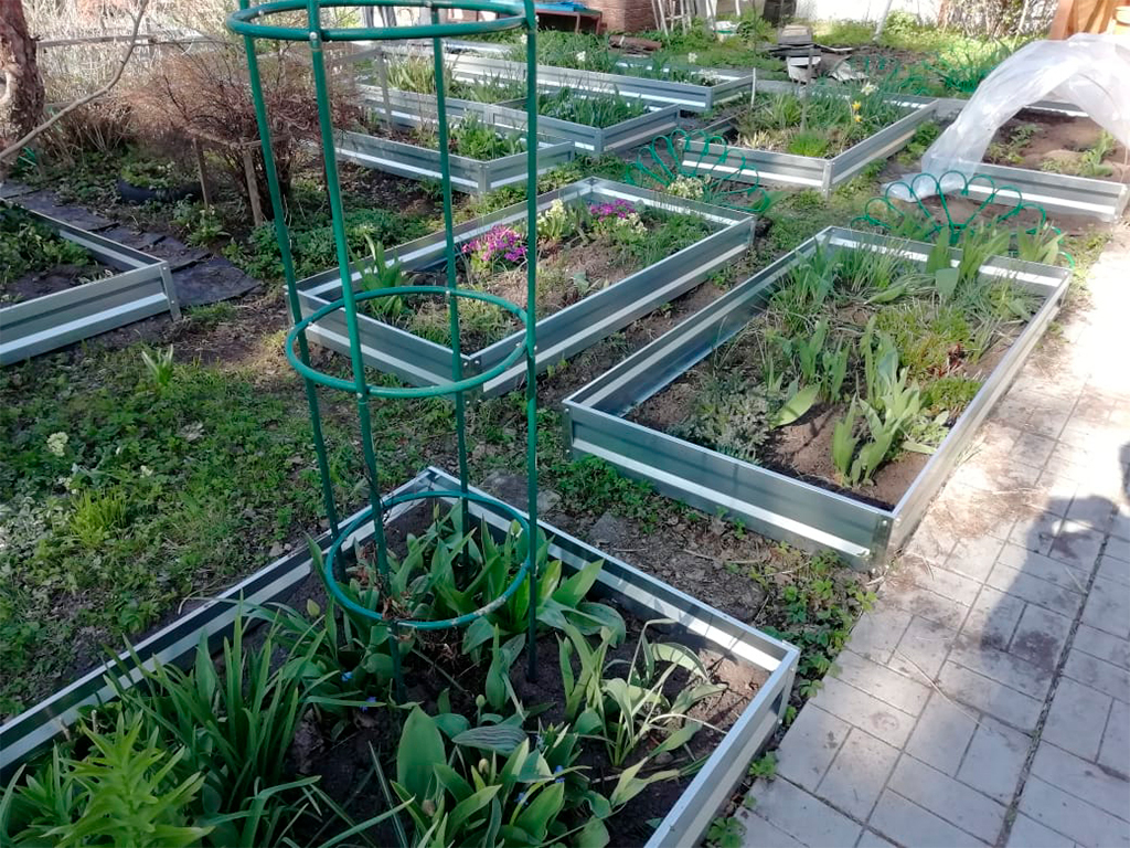 Грядка оцинкованная 0,8*3,0 м, высота 20 см ГеоПластБорд GPBST-136 - Вид №3