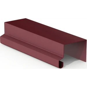 П-планка для профнастила 20x10x15 мм 2 м 0.4 мм RAL 3005 вишневый 86778589 STLM-2000407