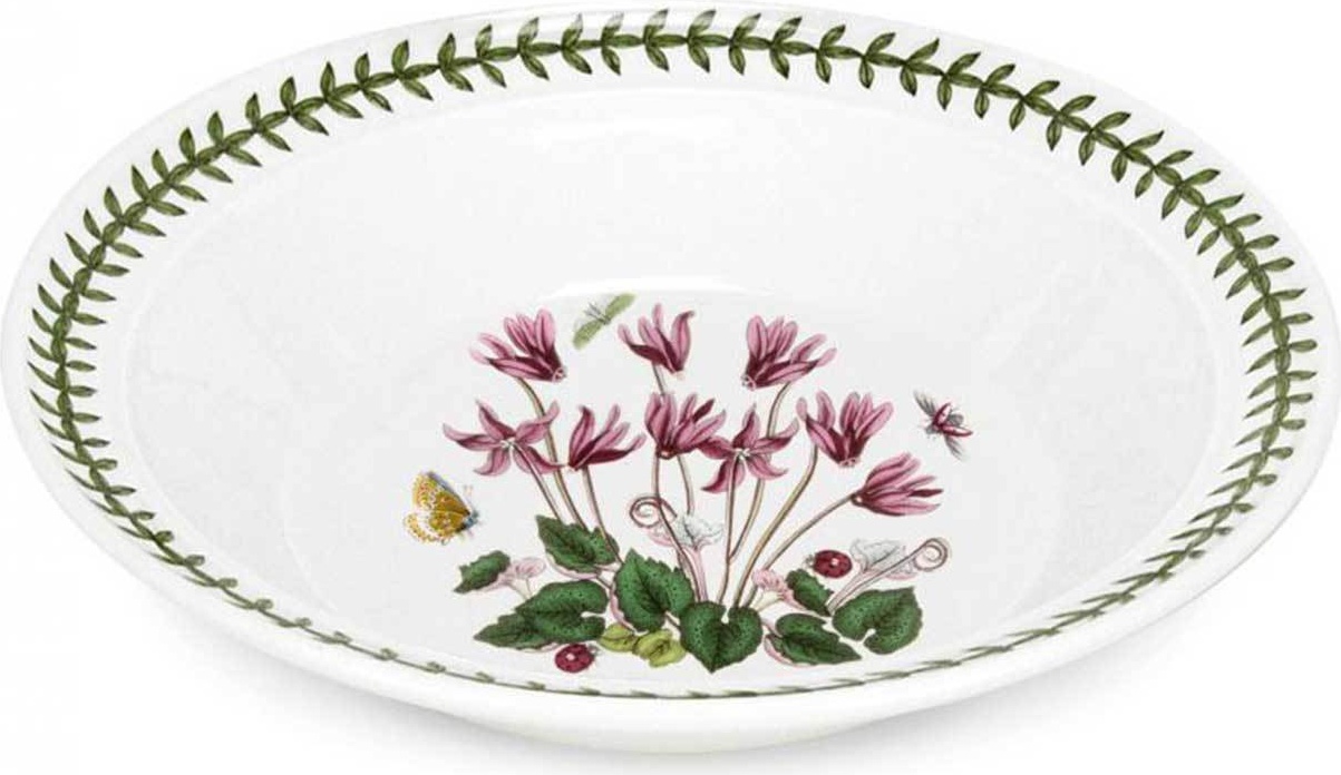 10568576 Portmeirion Тарелка суповая Portmeirion Ботанический сад.Цикламен 20см, фарфор Фарфор 
