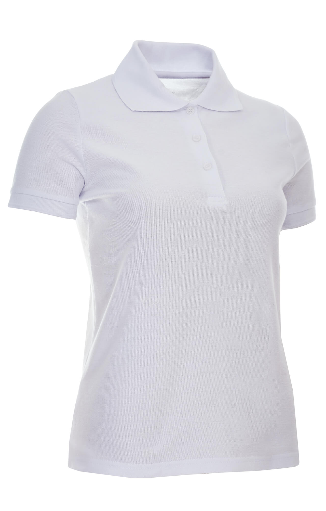 62161 Тенниска-поло женская белая LUXE  Одежда для салонов красоты  размер XS  - Вид №2