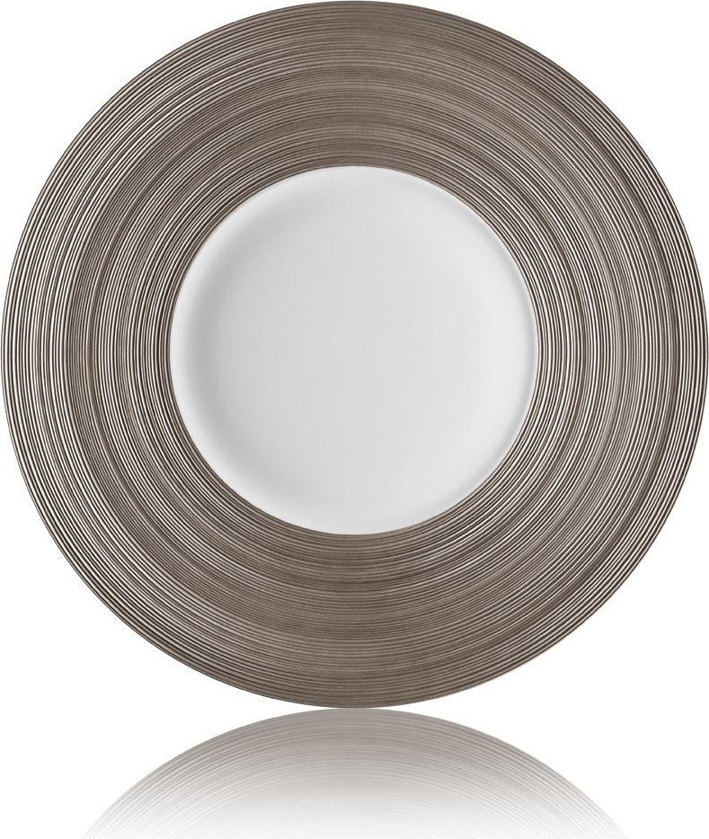 56414 JL Coquet Тарелка обеденная 26см "Хемисфер" (платиновый) Фарфор 