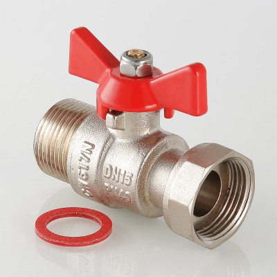 VT.260.N.0404 Кран шаровой с накидной гайкой и наружной резьбой Valtec 1/2"  - Вид №1