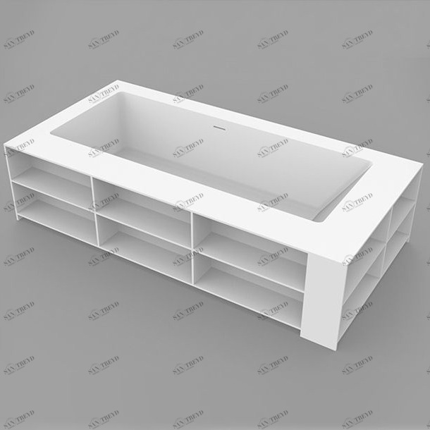 Dimasi Ванна прямоугольная отдельностоящая 2000x1000 Ivory Library D белая ILTD310200